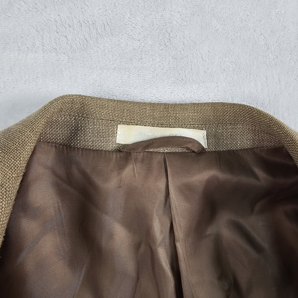 Ralph Lauren LRL Blazer Men's 52R Sport Coat Jacket Polyester Linen Blend Beige - Picture 4 of 11